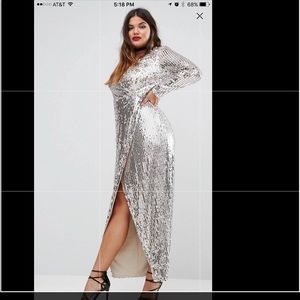 Gold Sequin Formal Gown